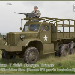 DIAMOND T968 CARGO TRUCK W M2 MACHINE GUN – IBG 1:72