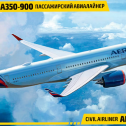 AIRBUS A-350-900 “Aeroflot” – ZVEZDA 1:144