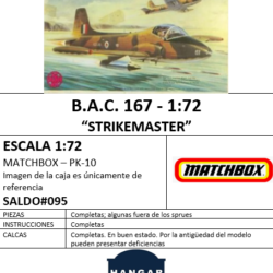 BAC 167 STRIKEMASTER – MATCBOX 1:72 “SALDO”